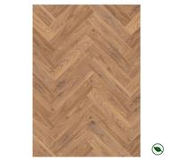 Sol stratifié motif chevron - 8 mm - boîte de 11 lames - 0,87 m² - Herringbone Firebrand Oak K450 - PEFC 70% FORESTEA Dimensions :