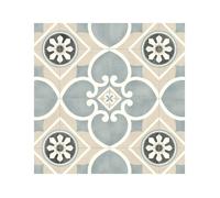 Sol Vinyle Carreaux de ciment Florence Beige - Rouleau de 3m x 4m