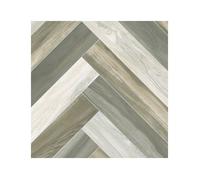 Sol Vinyle effet parquet coloré bâton rompu - Rouleau de 4m x 3m