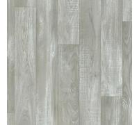 Sol Vinyle First - Imitation parquet Gris Clair - Effet argenté - Rouleau de 3.00m x 3.00m
