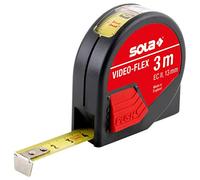 Sola 50012901 Mètre à Ruban Video-Flex VF 3, Noir/rouge, 3 m