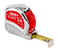 Sola Mètre ruban Tri-Matic 3 m × 13 mm – Jaune
