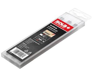 Sola SG CPM HB Lot de 6 mines de rechange 2 x 5 mm pour crayon de charpentier Graphite Dureté HB Longueur 12 cm, Noir