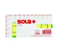 Sola Mini niveau à bulle compact 100x50x15mm vert verre acrylique R 100 01622101