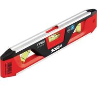 Niveau torpille T PRO 23cm Aluminium/ABS Plastique rouge/noir 1 mm/m 1 mm/m SOLA