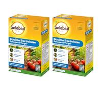 SOLABIOL 2 Bouillies Bordelaise - 2x800g - 256L De Solution - Fongicide Polyvalent - Traitement Préventif & Traditionnel - Mildiou Tavelure Cloque Du Pêcher - Coloration Bleue SOBB20800X2
