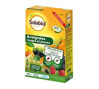 SOLABIOL Anti Araignées Rouges & Jaunes - 100ml - 25L De Solution - Action Rapide - Effets Visibles En 3h - Efficace Sur Plusieurs Cultures - Utilisable En Agriculture Biologique SOLIARA100