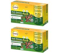 SOLABIOL Anti-Limaces & Escargots Ultra Concentrés - 2x400g - Jusqu’à 1142m² - Résistant À La Pluie - Grande Surface de Traitement SOLIMAPLUS400X2