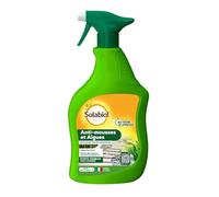 SOLABIOL Anti Mousses & Algues - Pulvérisateur - 1L - Prêt-A-l'Emploi - Effets Visibles Sur Mousses En 2h - Agit Par Contact - Efficace Sur Toutes Les Surfaces SOMOUSPAL1N