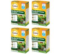 SOLABIOL Bouillie Bordelaise - Sachets Hydrosolubles - 4x200g | 200L de Solution - Fongicide Polyvalent - Préventif - Mildiou, Tavelure, Cloque du Pêcher - Non Colorée - SOBOU200SX4