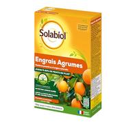 SOLABIOL Engrais Agrumes - 750g - Favorise La Fructification - Nutrition Longue Durée - Jusqu'à 60% De Fruits En Plus - Utilisable En Agriculture Biologique SOAGY750