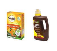 SOLABIOL Engrais Agrumes & Engrais Complet Liquide - Favorise La Fructification - Nutrition Longue Durée - Stimulateur De Croissance Utilisable En Agriculture Biologique