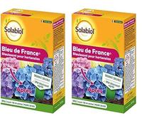 SOLABIOL Engrais Bleu De France - 2x500g - Jusqu'à 100L De Solution - Spécial Hortensias Bleu - Effet Bleuissant Rapide - Engrais Soluble - Formule Concentrée