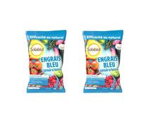SOLABIOL Engrais Bleu Universel - 2x4Kg - Jusqu'à 100m² - Croissance Rapide & Nutrition Longue Durée - Renforce La Résistance A La Sécheresse - Utilisable En Agriculture Biologique SOBLEU4X2