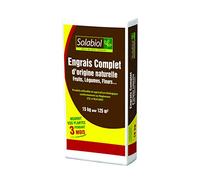 SOLABIOL Engrais Complet - 15Kg - Sac - Mini-Granulés - Epandage Facile & Sans Poussière - Double Action Starter & Nutrition Longue Durée SOCOMP15