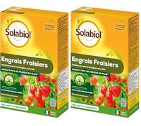 SOLABIOL Engrais Fraisiers & Petits Fruits - 750g - Jusqu'à 15m² - Stimulateur De Croissance - Nutrition Longue Durée - Jusqu'à 50% De Fraises En Plus - Utilisable En Agriculture Biologique SOFRAY750