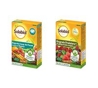 SOLABIOL Engrais Fraisiers & Petits Fruits & Engrais Coup De Fouet A Base de Guano - Stimulateur De Croissance - Nutrition Longue Durée - Utilisable En Agriculture Biologique