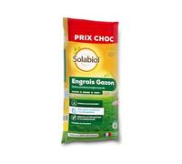 SOLABIOL Engrais Gazon Longue Durée - Jusqu'à 330m² - Sac 10Kg
