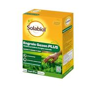 SOLABIOL Engrais Gazon Plus - 3,5 kg - Granulés - Jusqu'à 87m² - Nutrition Longue Durée - Gazon Dense & Vert - Action Rapide - Utilisable En Agriculture Biologique SOGAZPLUS35
