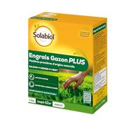SOLABIOL Engrais Gazon Plus - Granulés - Jusqu'à 62m² - 2,5Kg
