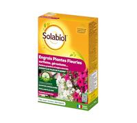 SOLABIOL Engrais Géraniums Et Plantes Fleuries - 750g - Jusqu'à 120 Plants - Nutrition Longue Durée - 2 Fois Plus De Fleurs - Utilisable En Agriculture Biologique SOGERY750