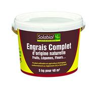 SOLABIOL Engrais Complet - Fruits Légumes Fleurs - Seau 5 Kg - Utilisable en Agriculture Biologique SOCOMP5