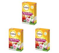 SOLABIOL Engrais Rosiers & Arbustes A Fleurs - 3x750g - Jusqu'à 30 Pieds - Améliore La Floraison - Nutrition Longue Durée - Utilisable En Agriculture Biologique