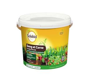 SOLABIOL Engrais Sang & Corne - Jusqu'à 100m² - 4kg | Effet Rapide (sang) & Longue Durée (corne) - Facile à Épandre - Utilisable en Agriculture Biologique - SOMIX04