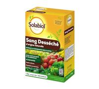 Solabiol Engrais Sang Déséché - 1,5kg - Jusqu'à 30m² - Action Coup De Fouet - 100% Sang Désséché - Effet Reverdissant - Stimule La Croissance - Utilisable en Agriculture Biologique SOSAN15G10N