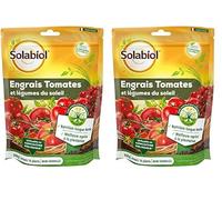 SOLABIOL Engrais Tomates & Légumes Du Soleil - 2x500g - Jusqu'à 10 Plants - Nutrition Longue Durée - Meilleure Reprise A La Plantation - Utilisable En Agriculture Biologique