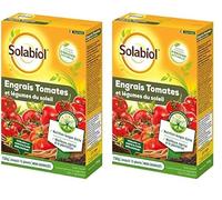 SOLABIOL Engrais Tomates & Légumes Du Soleil - 2x750g - Jusqu'à 15 Plants - Nutrition Longue Durée - Meilleure Reprise A La Plantation - Utilisable En Agriculture Biologique
