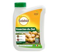 SOLABIOL Insectes Du Sol - 1,1 kg - Jusqu'à 229m² - Granulés A Epandre - Dosage Facile - Taupins et Mouches De La Carottes - Utilisable En Agriculture Biologique SOSOL11N