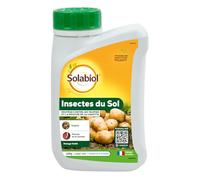 SOLABIOL Insectes Du Sol - 600g - Jusqu'à 125m² - Granulés A Epandre - Dosage Facile - Taupins et Mouches De La Carottes - Utilisable En Agriculture Biologique SOSOL600N