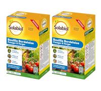 SOLABIOL Lot De 2 Bouillies Bordelaises - 2x800g - 400L De Solution - Granulés A Dissoudre - Fongicide Polyvalent - Traitement Préventif & Traditionnel - Coloration Bleue SOBB800X2