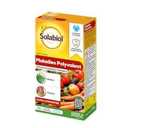 SOLABIOL Maladies Polyvalent - 100g - 60L De Solution - Action Rapide & Longue Durée - Traitement Préventif - Efficace Contre Mildiou Bactériose Tavelure - Resite Aux Intempéries SONOMAL100