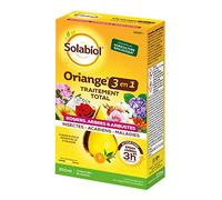SOLABIOL Oriange Traitement Total 3 en 1 - Insectes Acariens Maladies - 200ml - 50L De Solution - Rosiers Arbres & Arbustes - A Base d’Huile Essentielle d'Orange Douce SOTOTORN200