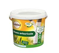 SOLABIOL Protection des Arbres Blanc Arboricole - seau 1L - Barrière physique contre les parasites, des champignons, mousses - 2 à 3 arbres SOBLANC1