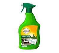 SOLABIOL Savon noir Prêt-à-l'emploi - 100% Origine Végétale - 1L - A base d’huile d’olive - Nettoie tous types de surface - Nettoie les feuilles et fait brille - SOSAVPAL1N