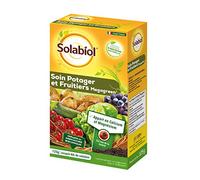 SOLABIOL Soin Potager & Fruits Megagreen - 125g - Jusqu'à 40L De Solution - Améliore La Croissance Des Légumes & Des Fruits - Apport En Calcium & Magnésium - Utilisable En Agriculture Bio SOMEGA125
