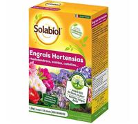SOLABIOL Engrais Hortensias - Rhododendrons - Azalées & Camélias - 1,5Kg - Jusqu'à 120 Plants - Nutrition Longue Durée - 85% De Fleurs En Plus - Utilisable En Agriculture Biologique SORHOY15