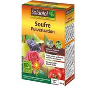 Solabiol Souffre pulvérisation SOPUL400 – 400 g, 53 L, action préventive et curative