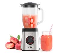 Solac Blender Haute Puissance 2000W avec Bol en Verre 1,75L | 6 Lames Inox | 5 Vitesses + Pulse | Système Brise-Glace pour Smoothies, Soupes et Glace Pilée
