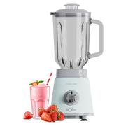 Solac - Blender Pro Mixter 1000W | Bol verre 1,5L | 2 vitesses + Turbo | Lames 4 couteaux inox | Broie glace | Système de sécurité | Compatible lave-vaisselle | Accessoires | Bleu