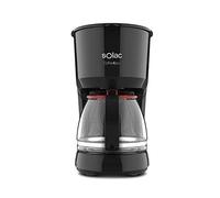 Solac Cafetière goutte à goutte Coffee4You | Capacité de 1,25 l - 12 tasses | 750 W | Filtre permanent et lavable | Plaque chauffante maintient le café chaud | Système anti-goutte automatique |
