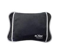 Solac CB8981 Caldea - Bouillotte électrique, 360 W, forme ergonomique, 120 minutes d'autonomie, connecteur amovible, tissu doux au toucher, tissu respirant, usage universel, bleu foncé.