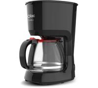 Solac Coffe4You - Cafetière filtre 750W, 1,25l, jusqu'à 12 tasses, verseuse en verre, anti-goutte automatique, plaque chauffante pour garder le café chaud, facile à utiliser, filtre permanent-lavable