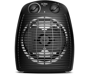 Solac - Chauffage électrique Elogio 2 000 W | Émetteur thermique avec 2 intensités | Protecteur thermique | Fonction ventilateur | Thermostat | Poignée de transport | Mini poêle électrique à air chaud