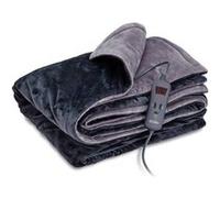 Solac Couverture électrique Simple Reikavik 150 W, 10 températures, Couverture en Flanelle, connecteur Amovible, Lavable en Machine, minuterie 9h, Protection Contre la surchauffe, 120 x 160 cm