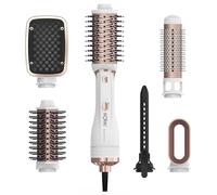 Solac - Fer à lisser Expert Ion Flow| 6 en 1| 1200 W| 6 embouts| Sèche-cheveux lisseur| Fer à friser| Brosse volume et ondulations| 3 vitesses et températures| Anti-frisottis