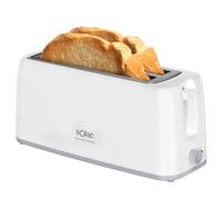 Solac - Grille-Pain Buon Giorno Double 1200W | Deux Fentes Longues | Sélecteur 6 Niveaux | Système d'Auto-Centrage | Élévation Supplémentaire | Tiroir Ramasse-Miettes Amovible | Rangement du Câble